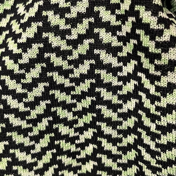 Exclusively Misook Green Printed Stretch Acrylic Sleeveless Bodycon Dress XS - Picture 7 of 9